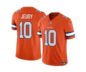 Men's Denver Broncos #10 Jerry Jeudy Orange 2023 F.U.S.E. Vapor Untouchable Football Stitched Jersey