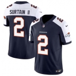 Men's Denver Broncos #2 Pat Surtain II Navy 2024 Draft F.U.S.E. Alternate Vapor Limited Stitched Jersey