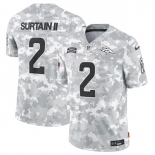 Men's Denver Broncos #2 Patrick Surtain II 2024 Arctic Camo Salute To Service Limited Stitched Football Jersey