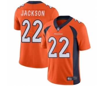 Men's Denver Broncos #22 Kareem Jackson Orange Team Color Vapor Untouchable Limited Player Football Jersey