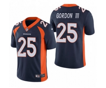 Men's Denver Broncos #25 Melvin Gordon III Navy Vapor Untouchable Limited Stitched Football Jersey