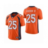 Men's Denver Broncos #25 Melvin Gordon III Orange Vapor Untouchable Limited Stitched Football Jersey