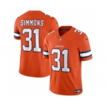 Men's Denver Broncos #31 Justin Simmons Orange 2023 F.U.S.E. Vapor Untouchable Stitched Jersey