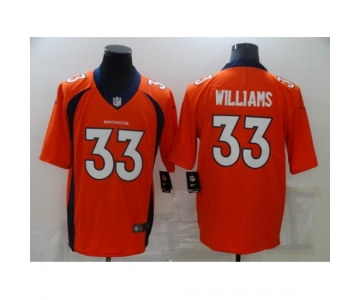 Men's Denver Broncos #33 Javonte Williams Nike Orange Limited Jersey