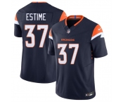 Men's Denver Broncos #37 Audric Estime Navy 2024 F.U.S.E. Alternate Vapor Limited Football Stitched Jersey