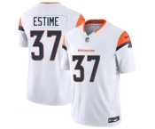 Men's Denver Broncos #37 Audric Estime White 2024 F.U.S.E. Vapor Limited Football Stitched Jersey