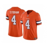 Men's Denver Broncos #4 Jarrett Stidham Orange 2023 F.U.S.E. Vapor Untouchable Football Stitched Jersey