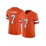 Men's Denver Broncos #7 John Elway Orange 2023 F.U.S.E. Vapor Untouchable Football Stitched Jersey