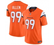 Men's Denver Broncos #99 Zach Allen Orange 2024 F.U.S.E. Vapor Limited Football Stitched Jersey