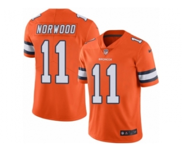 Men's Nike Denver Broncos #11 Jordan Norwood Limited Orange Rush NFL Jersey