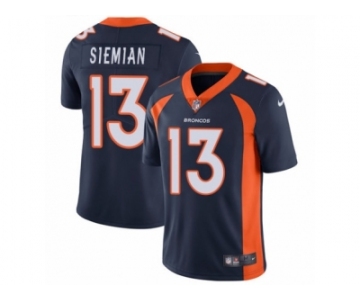 Men's Nike Denver Broncos #13 Trevor Siemian Vapor Untouchable Limited Navy Blue Alternate NFL Jersey