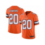 Men's Nike Denver Broncos #20 Brian Dawkins Limited Orange Rush NFL Jersey