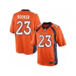 Men's Nike Denver Broncos #23 Devontae Booker Limited Orange Team Color NFL Jersey