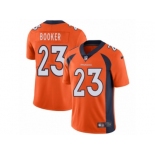 Men's Nike Denver Broncos #23 Devontae Booker Vapor Untouchable Limited Orange Team Color NFL Jersey