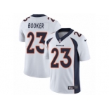 Men's Nike Denver Broncos #23 Devontae Booker Vapor Untouchable Limited White NFL Jersey