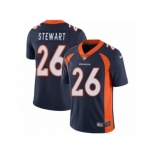 Men's Nike Denver Broncos #26 Darian Stewart Vapor Untouchable Limited Navy Blue Alternate NFL Jersey