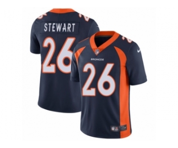 Men's Nike Denver Broncos #26 Darian Stewart Vapor Untouchable Limited Navy Blue Alternate NFL Jersey