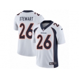 Men's Nike Denver Broncos #26 Darian Stewart Vapor Untouchable Limited White NFL Jersey