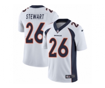 Men's Nike Denver Broncos #26 Darian Stewart Vapor Untouchable Limited White NFL Jersey