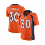 Men's Nike Denver Broncos #30 Phillip Lindsay Orange Team Color Vapor Untouchable Limited Player NFL Jersey