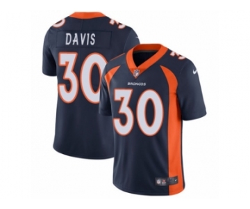 Men's Nike Denver Broncos #30 Terrell Davis Vapor Untouchable Limited Navy Blue Alternate NFL Jersey