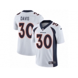 Men's Nike Denver Broncos #30 Terrell Davis Vapor Untouchable Limited White NFL Jersey