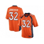 Men's Nike Denver Broncos #32 Andy Janovich Limited Orange Team Color NFL Jersey