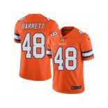 Men's Nike Denver Broncos #48 Shaquil Barrett Limited Orange Rush NFL Jersey