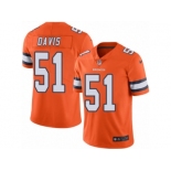 Men's Nike Denver Broncos #51 Todd Davis Limited Orange Rush NFL Jersey