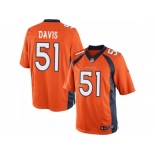 Men's Nike Denver Broncos #51 Todd Davis Limited Orange Team Color NFL Jersey