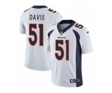 Men's Nike Denver Broncos #51 Todd Davis Vapor Untouchable Limited White NFL Jersey