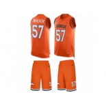 Men's Nike Denver Broncos #57 Demarcus Walker Limited Orange Tank Top Suit NFL Jersey