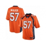 Men's Nike Denver Broncos #57 Demarcus Walker Limited Orange Team Color NFL Jersey