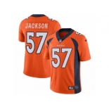 Men's Nike Denver Broncos #57 Tom Jackson Vapor Untouchable Limited Orange Team Color NFL Jersey