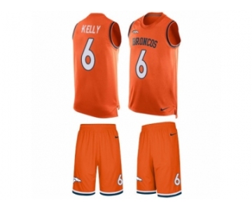 Men's Nike Denver Broncos #6 Chad Kelly Limited Orange Tank Top Suit NFL Jersey