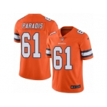 Men's Nike Denver Broncos #61 Matt Paradis Limited Orange Rush NFL Jersey