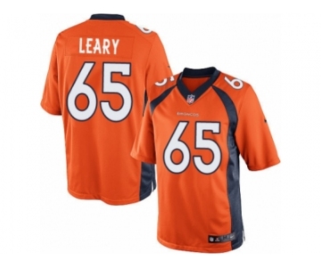 Men's Nike Denver Broncos #65 Ronald Leary Limited Orange Team Color NFL Jersey