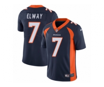 Men's Nike Denver Broncos #7 John Elway Vapor Untouchable Limited Navy Blue Alternate NFL Jersey