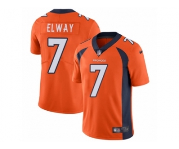 Men's Nike Denver Broncos #7 John Elway Vapor Untouchable Limited Orange Team Color NFL Jersey