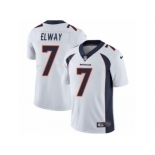 Men's Nike Denver Broncos #7 John Elway Vapor Untouchable Limited White NFL Jersey