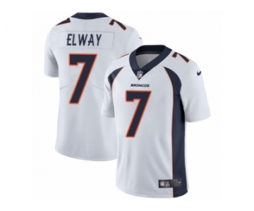 Men's Nike Denver Broncos #7 John Elway Vapor Untouchable Limited White NFL Jersey