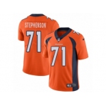 Men's Nike Denver Broncos #71 Donald Stephenson Vapor Untouchable Limited Orange Team Color NFL Jersey