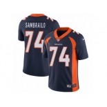 Men's Nike Denver Broncos #74 Ty Sambrailo Vapor Untouchable Limited Navy Blue Alternate NFL Jersey