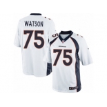 Men's Nike Denver Broncos #75 Menelik Watson Limited White NFL Jersey