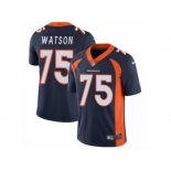 Men's Nike Denver Broncos #75 Menelik Watson Vapor Untouchable Limited Navy Blue Alternate NFL Jersey