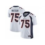 Men's Nike Denver Broncos #75 Menelik Watson Vapor Untouchable Limited White NFL Jersey