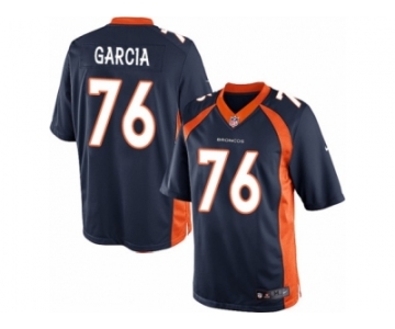 Men's Nike Denver Broncos #76 Max Garcia Limited Navy Blue Alternate NFL Jersey