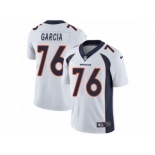 Men's Nike Denver Broncos #76 Max Garcia Vapor Untouchable Limited White NFL Jersey