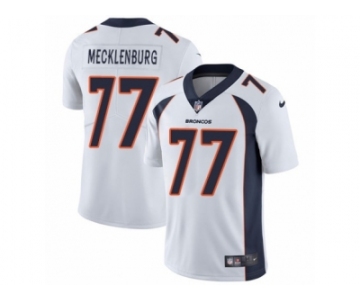 Men's Nike Denver Broncos #77 Karl Mecklenburg Vapor Untouchable Limited White NFL Jersey