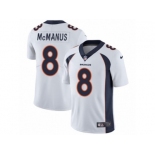 Men's Nike Denver Broncos #8 Brandon McManus Vapor Untouchable Limited White NFL Jersey